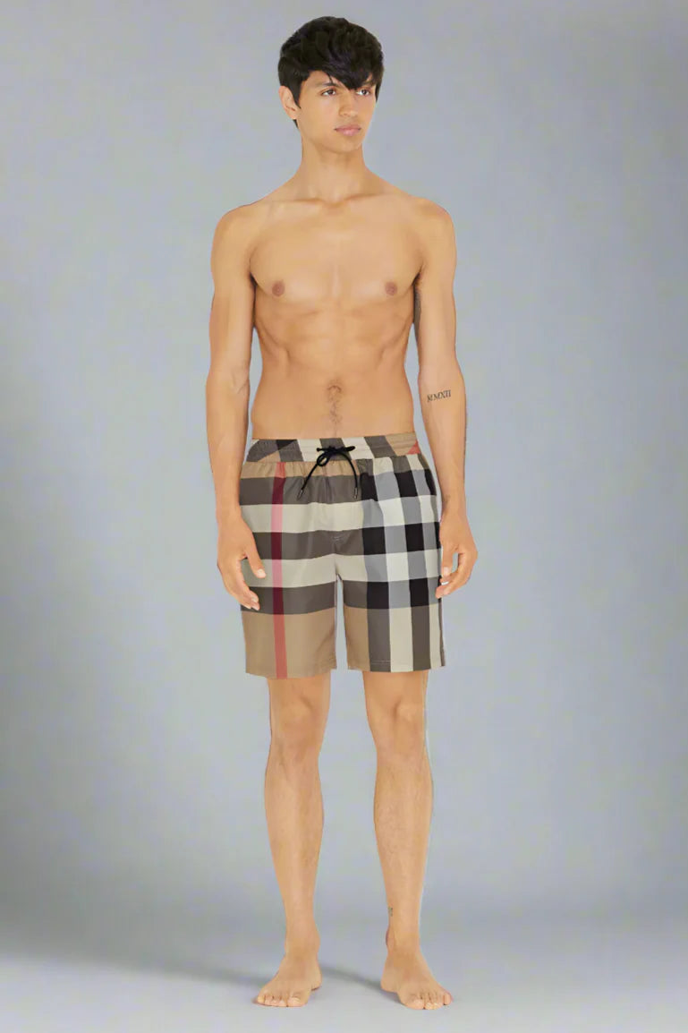 Check Swim Shorts