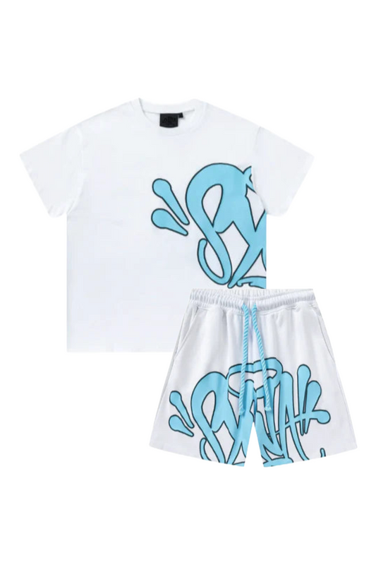 Graffiti Short Set White