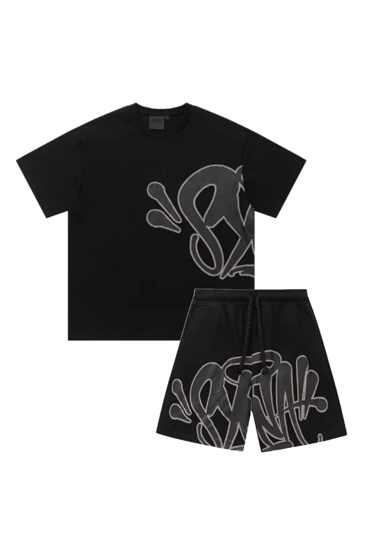 Graffiti Short Set Black