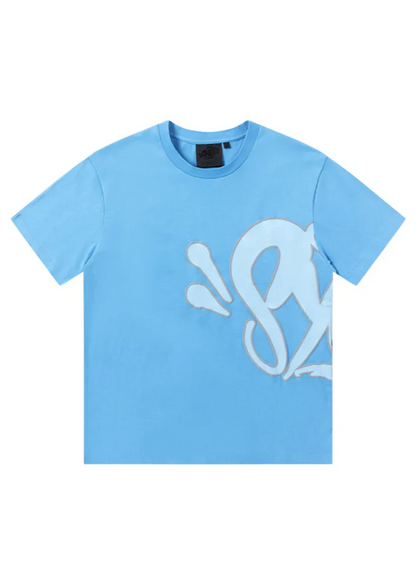 Graffiti Short Set Baby Blue